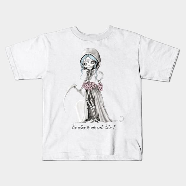 Grim reaper Kids T-Shirt by mapetitepoupee